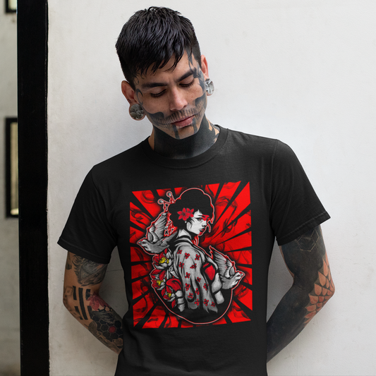 Geisha & Doves - Men's Tee - SINISTER KINGS