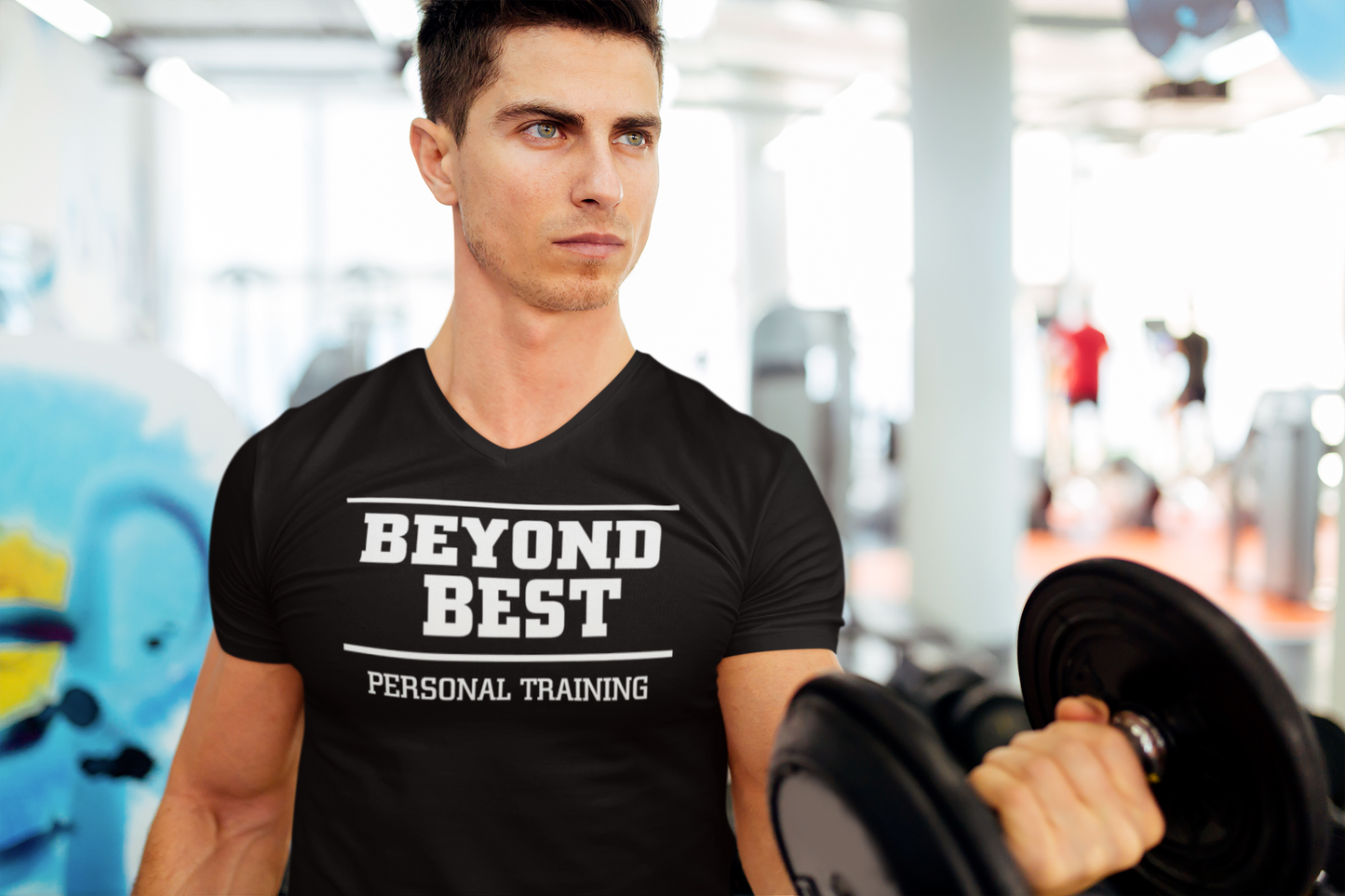 Beyond Best - Men's V-Neck Staple - Chest Print - SINISTER KINGS