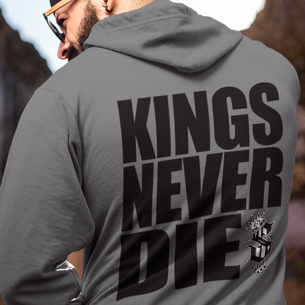 Kings Never Die Hoodie - Back - SINISTER KINGS