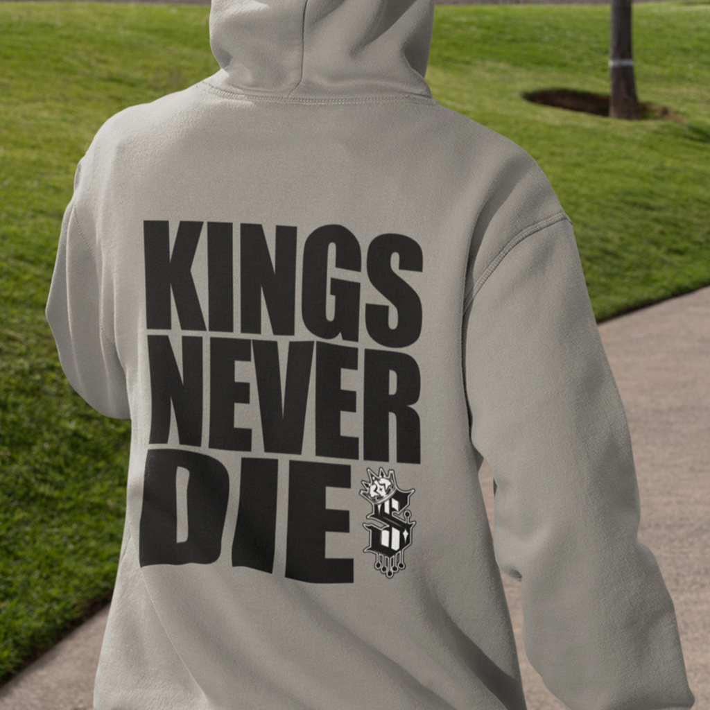 Kings Never Die Hoodie - Back - SINISTER KINGS