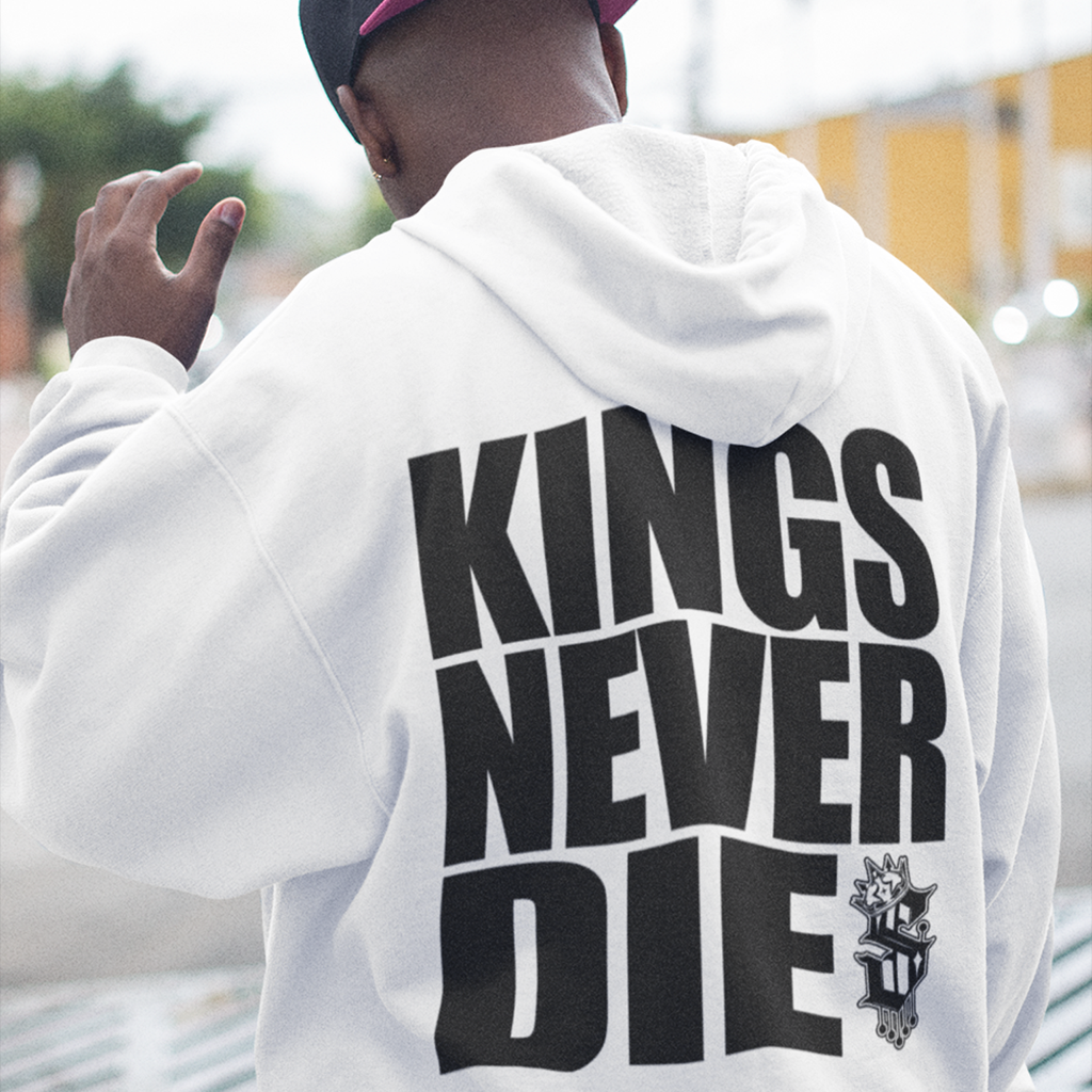 Kings Never Die Hoodie - Back - SINISTER KINGS