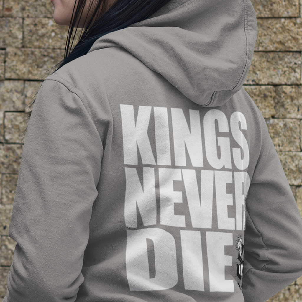 Kings Never Die Hoodie - Back - SINISTER KINGS