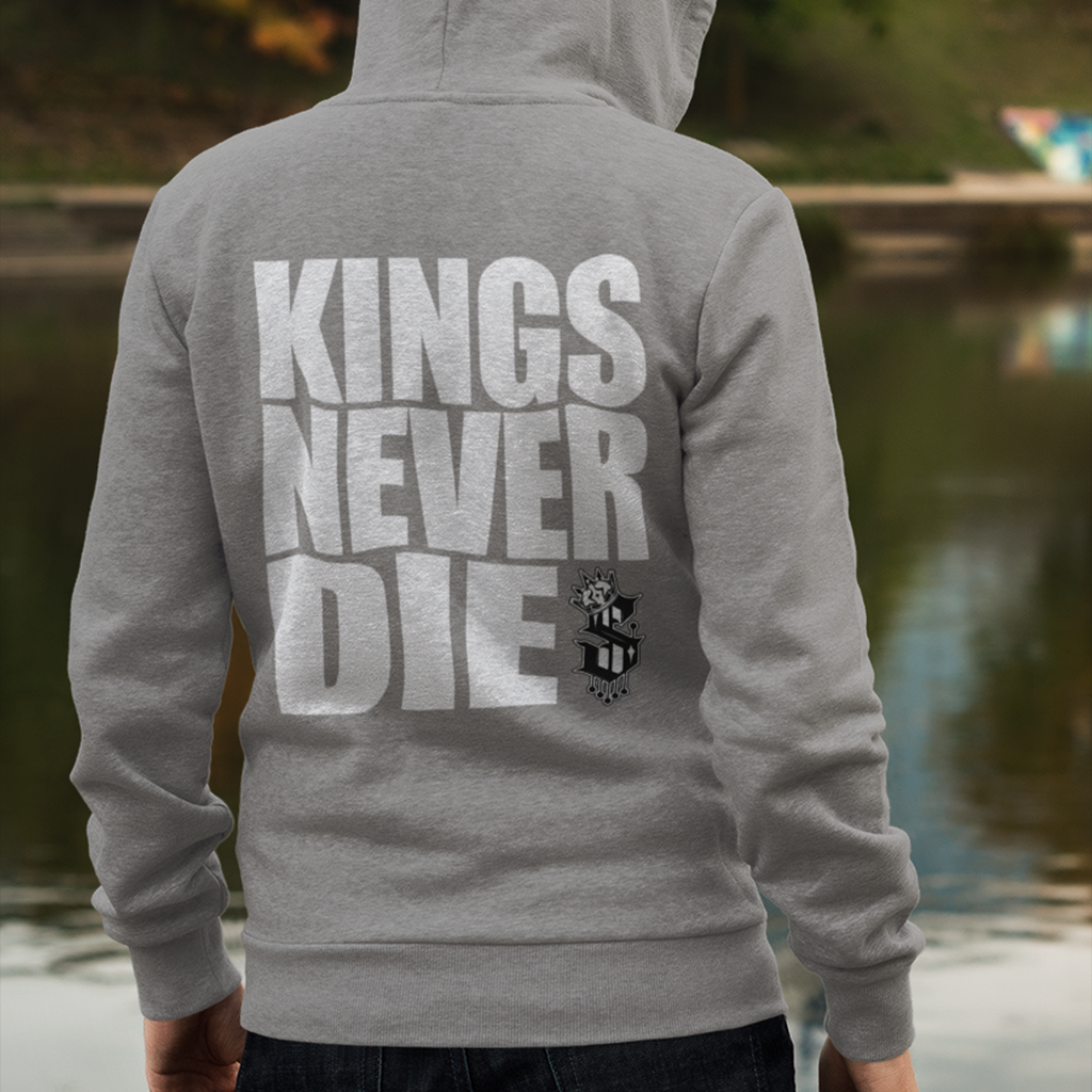 Kings Never Die Hoodie - Back - SINISTER KINGS