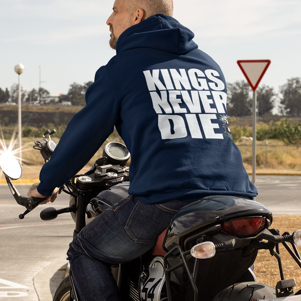 Kings Never Die Hoodie - Back - SINISTER KINGS