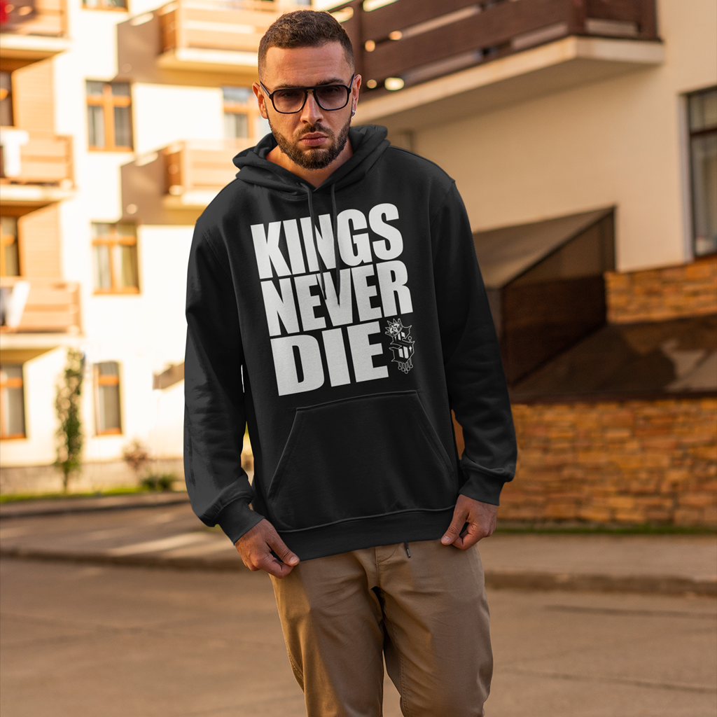 Kings Never Die Hoodie - Front - SINISTER KINGS