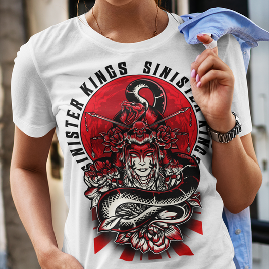 Geisha & The Serpent - Women's Tee - SINISTER KINGS