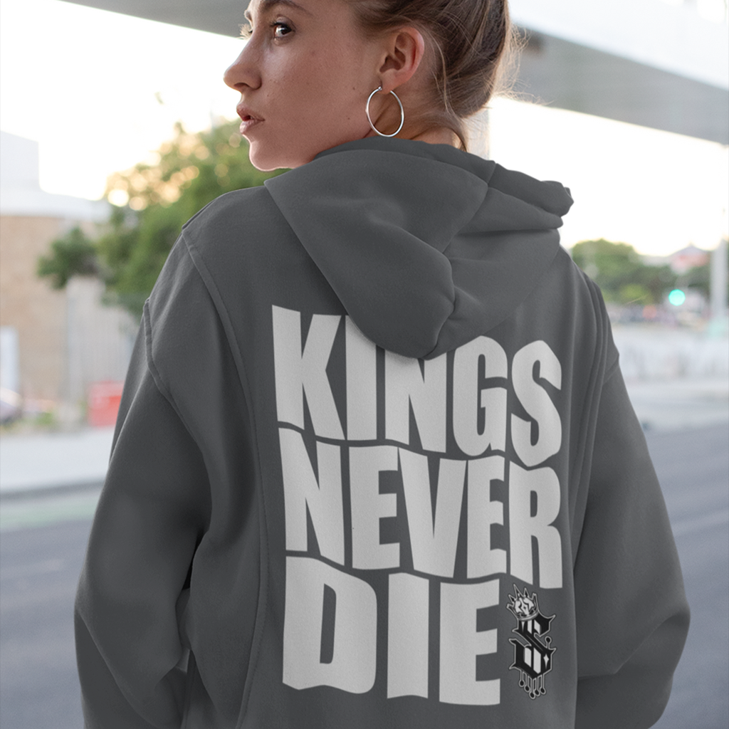 Kings Never Die Hoodie - Back - SINISTER KINGS